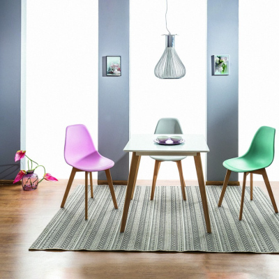 Jídelní židle NAJA - buk / světle šedý