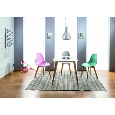 Jídelní židle NAJA - buk / světle šedý