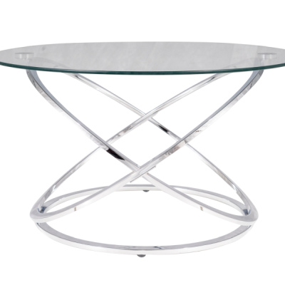 Konferenční stolek DIDIER - sklo / chrom