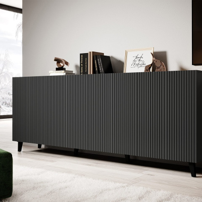 Designová komoda s dvířky HAER 2 - antracitová