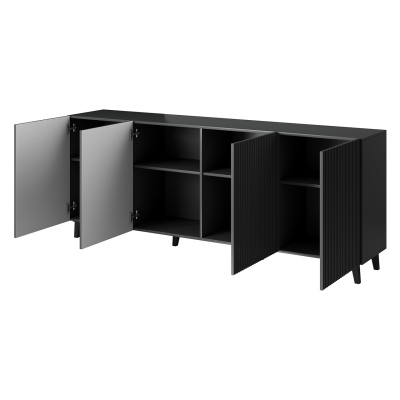 Designová komoda s dvířky HAER 2 - antracitová