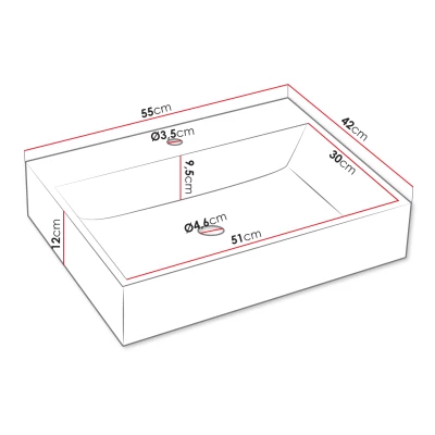 Skříňka pod umyvadlo PALOMA - černá + umyvadlo ZDARMA