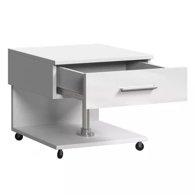 Noční stolek do dětského pokoje RENI - bílý / fialový