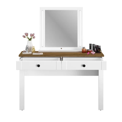 Zrcadlo na zeď BRIANA - bílé