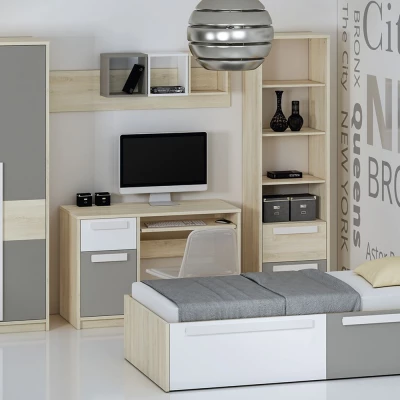 Závěsná police INNES - bílá