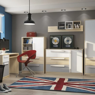 Závěsná police INNES - bílá