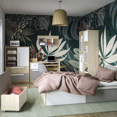 Závěsná police INNES - bílá