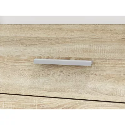 Komoda s dvířky a šuplíky GVENDA - světlý dub sonoma