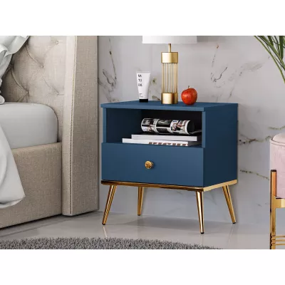 Noční stolek MADO - modrý