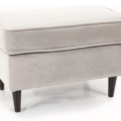 Čalouněná podnožka ALENKA 1 - světle šedá