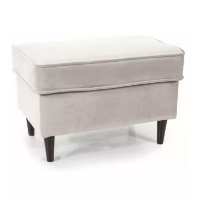 Čalouněná podnožka ALENKA 1 - světle šedá