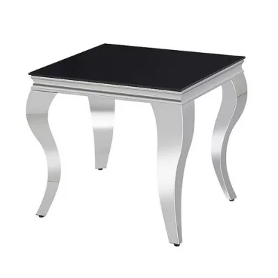 Odkládací stolek PREDRAG - černý / chrom