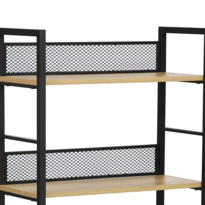 Policový regál JAMIL 1 - dub / černý