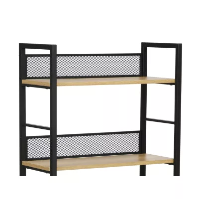 Policový regál JAMIL 1 - dub / černý