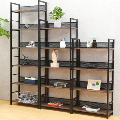 Policový regál JAMIL 1 - dub / černý