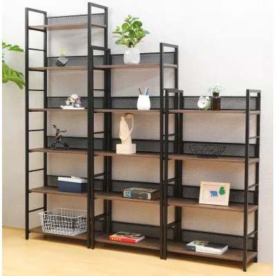 Policový regál JAMIL 1 - dub / černý