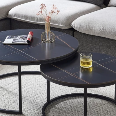 Sada konferenčních stolků EVODIA 4 - matná černá