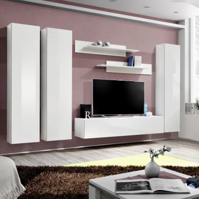 Stěna do obývacího pokoje FREYA 1 - bílá