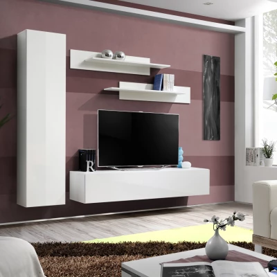 Stěna do obýváku FREYA 1 - bílá