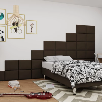 Čalouněný nástěnný panel 40x30 PAG - hnědý