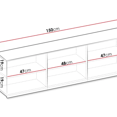 Závěsná skříňka SONRISA 3 - silk flow