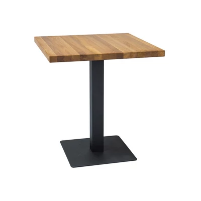 Jídelní stůl KYRYLO 3 - 80x80, dub / černý