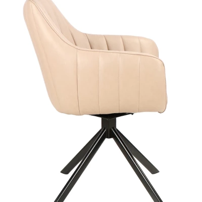 Otočná židle OTO 2 - béžová / černá