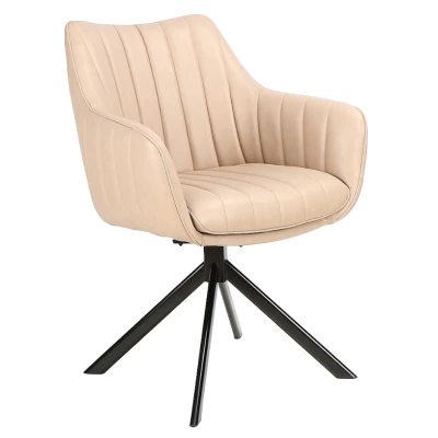 Otočná židle OTO 2 - béžová / černá