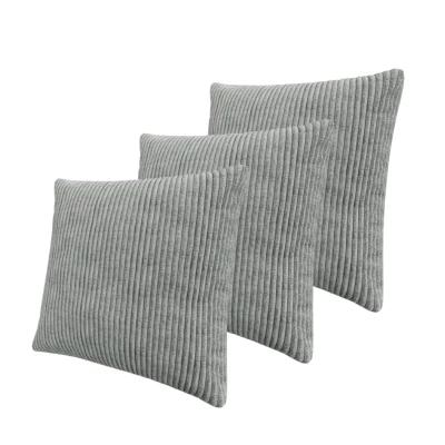 Set 3x dekorativní polštář 50x50 cm ZANE - modrošedý