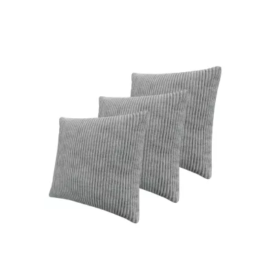 Set 3x dekorativní polštář 50x50 cm ZANE - modrošedý