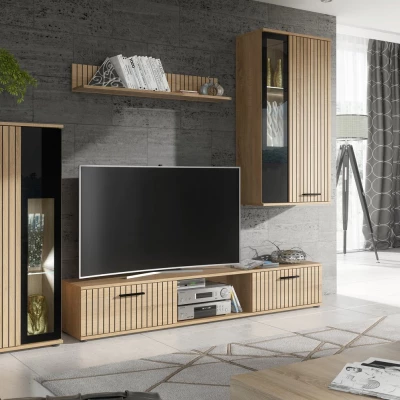 Stěna do obýváku MAJA - Jackson Hikory