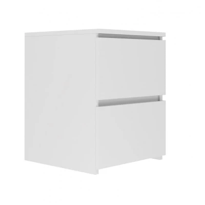 Noční stolek se zásuvkami IVAR - matný bílý