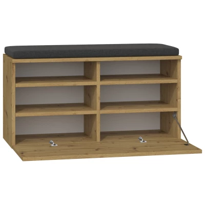 Botník se sedákem MAJO - dub artisan