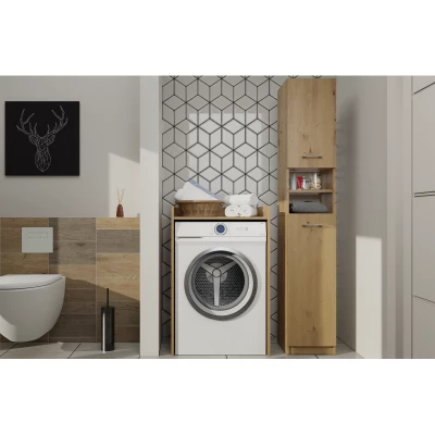 Dolní koupelnová skříňka nad pračku MARGO - dub artisan