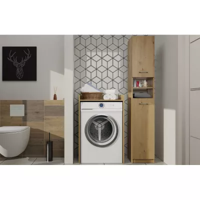 Dolní koupelnová skříňka nad pračku MARGO - dub artisan