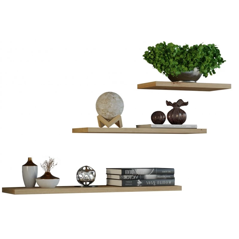 Set 3x závěsná polička JAANUS - dub artisan