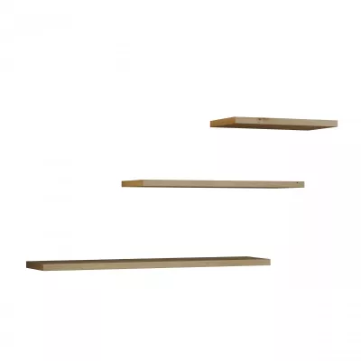 Set 3x závěsná polička JAANUS - dub artisan