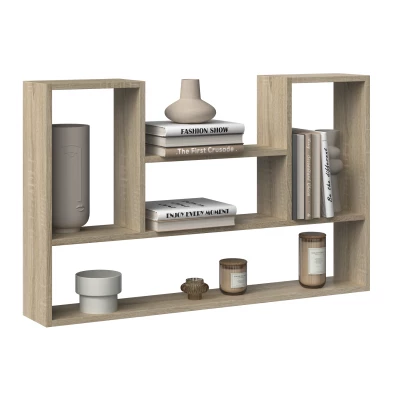 Regál na stěnu INDREK - dub sonoma