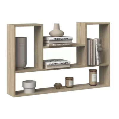 Regál na stěnu INDREK - dub sonoma