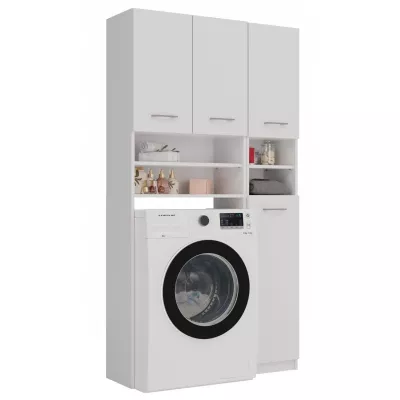 Koupelnová skříňka nad pračku RISTO 1 - bílá