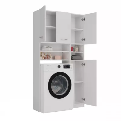 Koupelnová skříňka nad pračku RISTO 1 - bílá