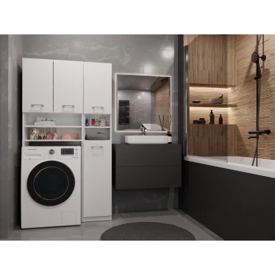 Koupelnová skříňka nad pračku RISTO 1 - bílá