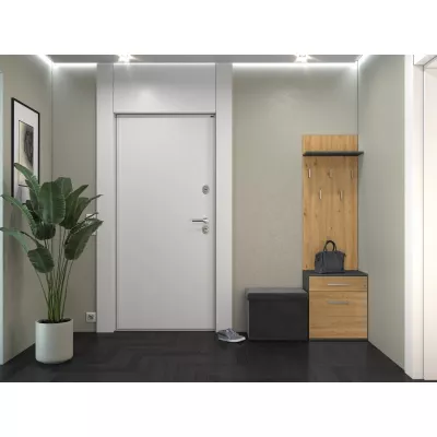 Předsíňová stěna MARGUS - dub artisan / antracitová