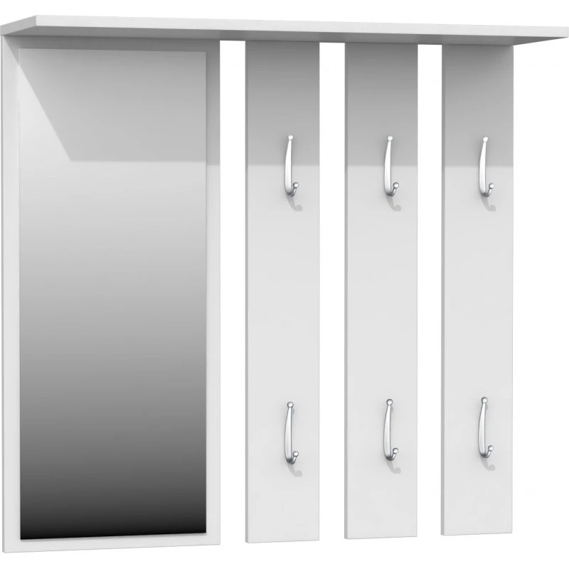 Stěna do předsíně ANDRUS - matná bílá