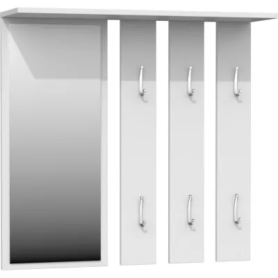 Stěna do předsíně ANDRUS - matná bílá