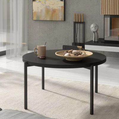 Kulatý konferenční stolek VILEM 1 - černý