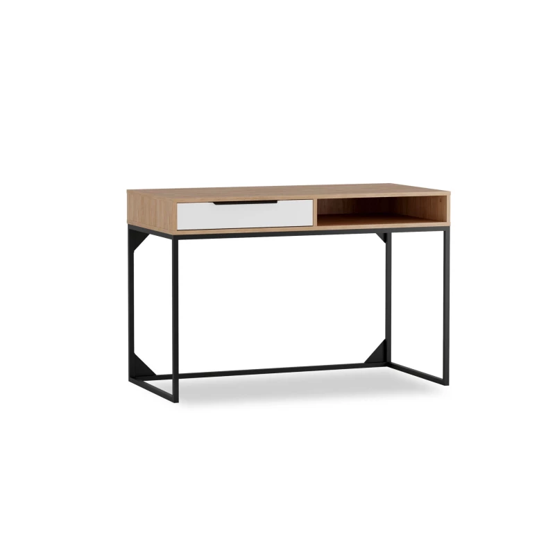 Psací stůl DARCY hikora / matný bílý