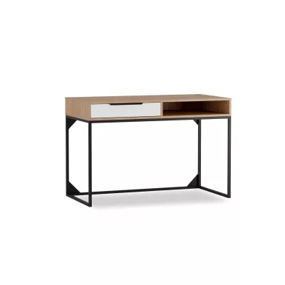 Psací stůl DARCY hikora / matný bílý