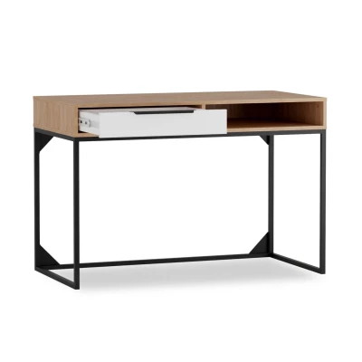 Psací stůl DARCY hikora / matný bílý