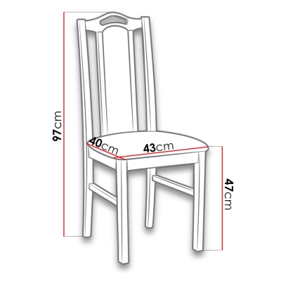 Židle do jídelny EDON 9 - bílá / béžová